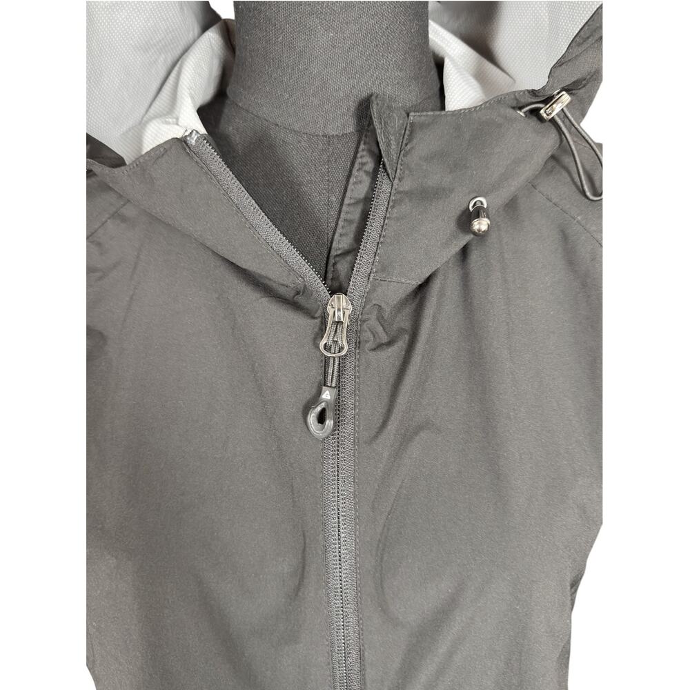 GERRY G Hooded Windbreaker Jacket Black Gray Size M Unisex - Picture 4 of 7